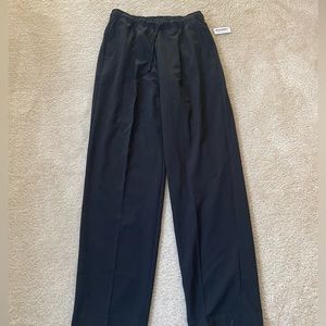 Old Navy Black Hi Rise straight cotton pants m. Size S, tall length